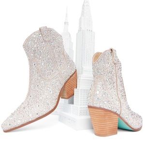 Betsy Johnson Rhinestone Boots